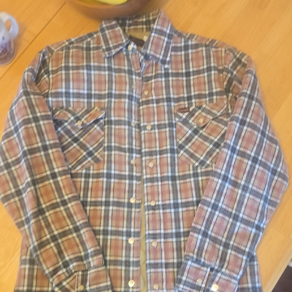 Wrangler Plaid Button-Up Shirt